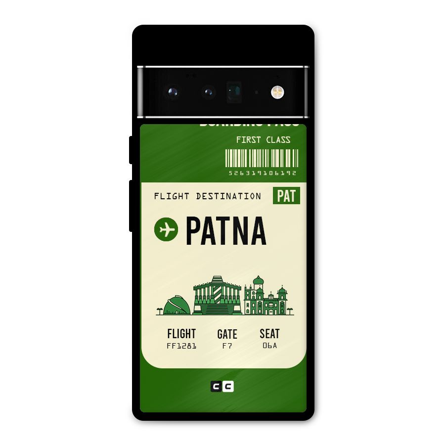 Patna Boarding Pass Metal Back Case for Google Pixel 6 Pro