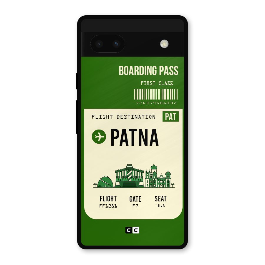 Patna Boarding Pass Metal Back Case for Google Pixel 6a