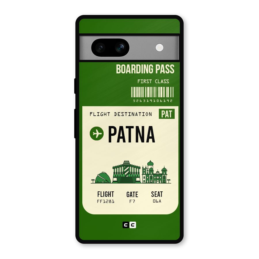 Patna Boarding Pass Metal Back Case for Google Pixel 7a