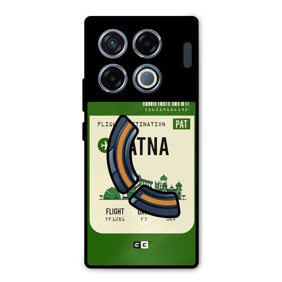 Patna Boarding Pass Metal Back Case for Infinix GT 20 Pro