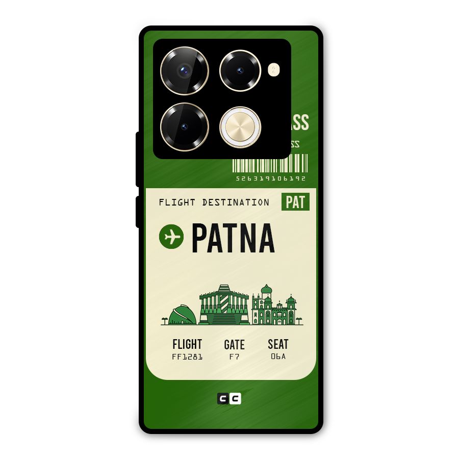 Patna Boarding Pass Metal Back Case for Infinix Note 40 Pro