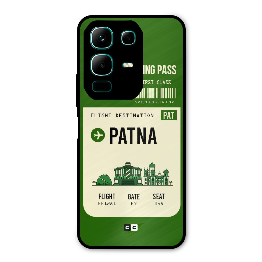 Patna Boarding Pass Metal Back Case for Infinix Note 50x