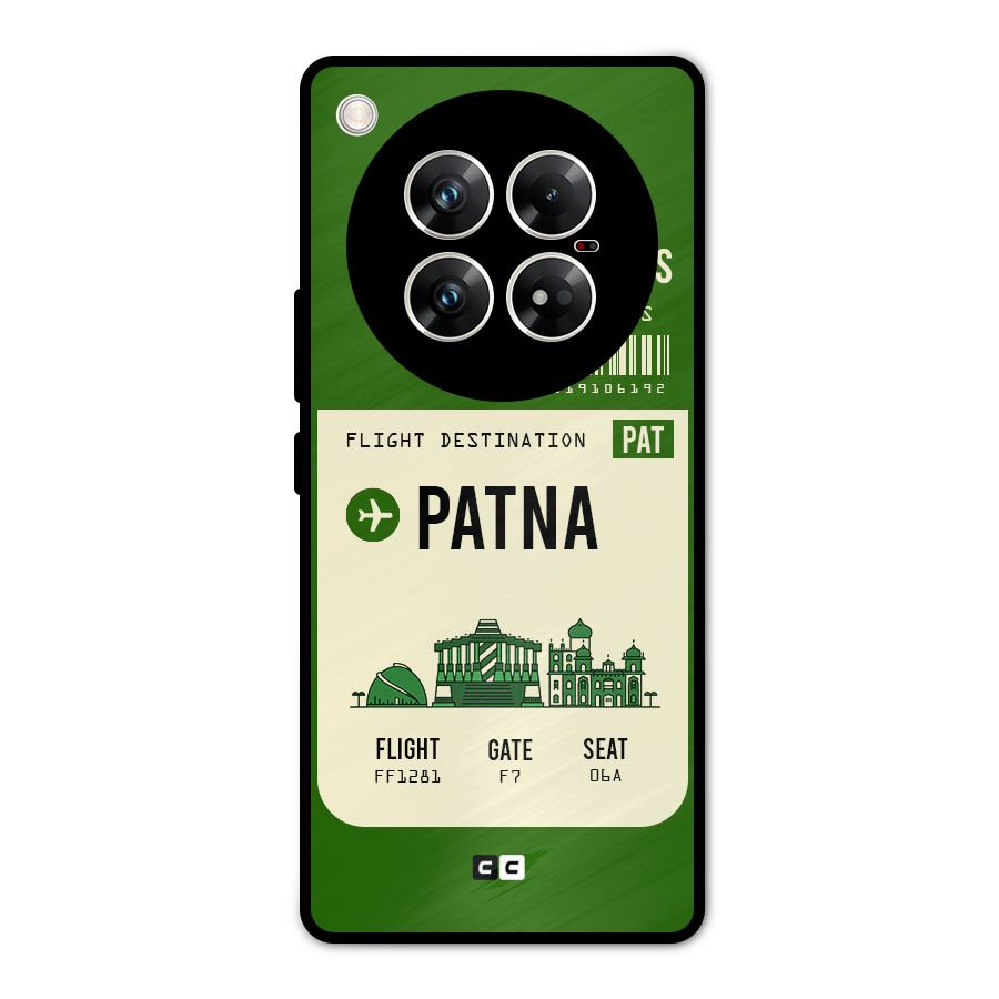 Patna Boarding Pass Metal Back Case for Infinix Zero 40 5G