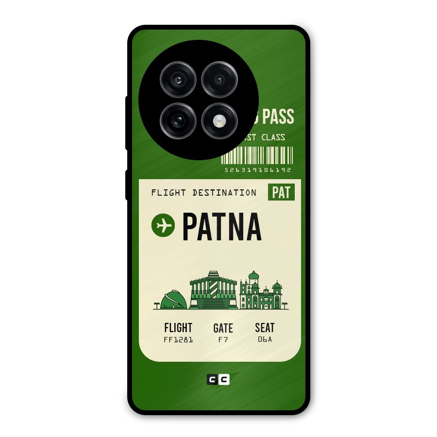 Patna Boarding Pass Metal Back Case for OnePlus 13R