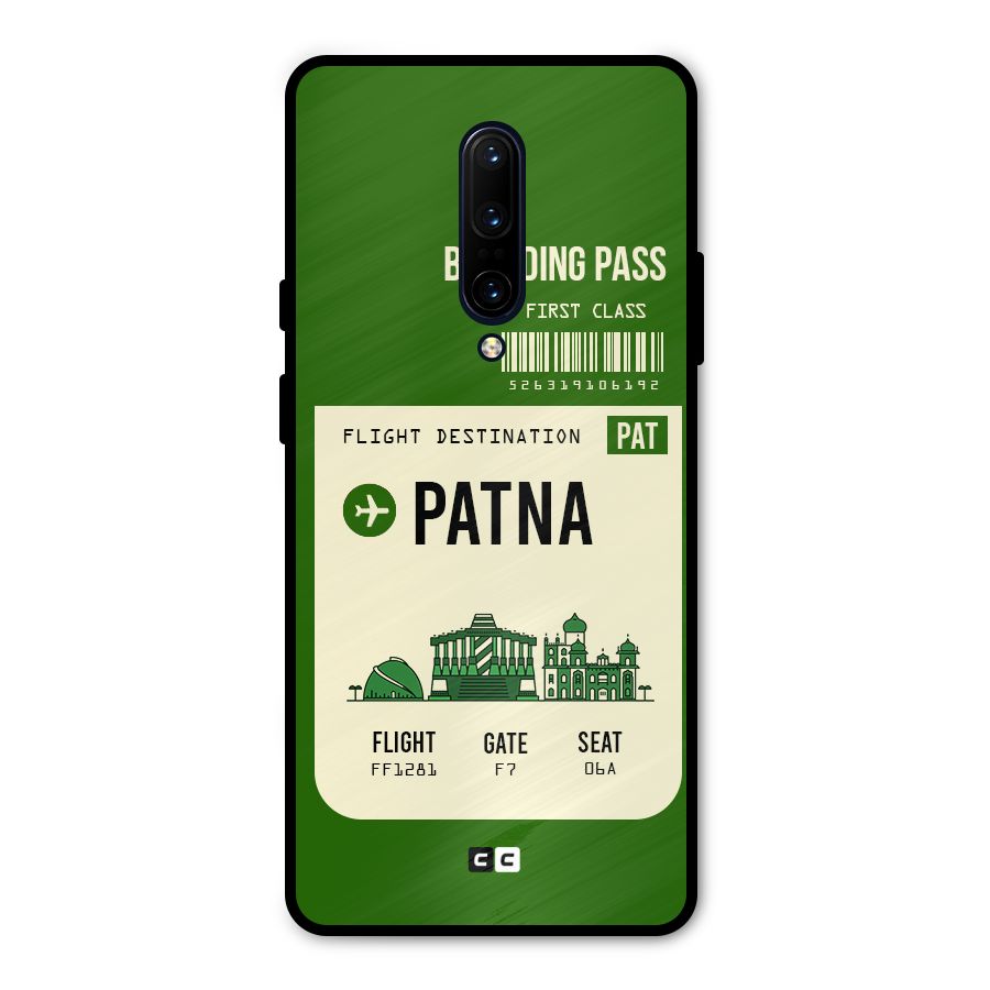 Patna Boarding Pass Metal Back Case for OnePlus 7 Pro