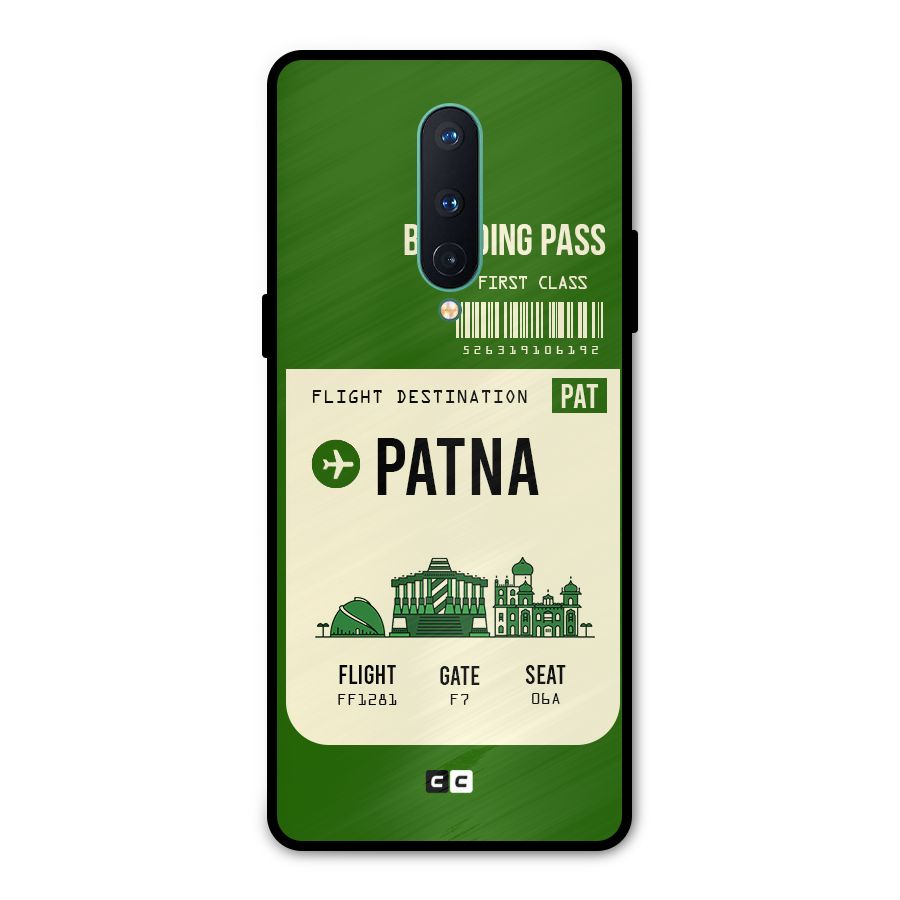 Patna Boarding Pass Metal Back Case for OnePlus 8