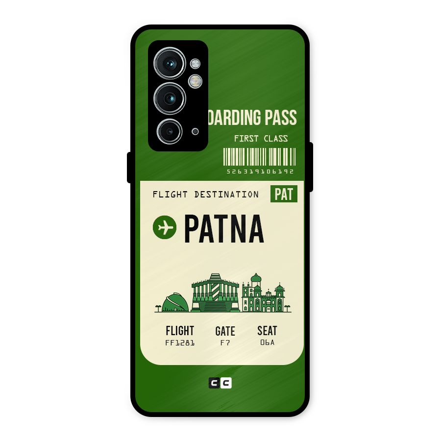 Patna Boarding Pass Metal Back Case for OnePlus 9RT 5G