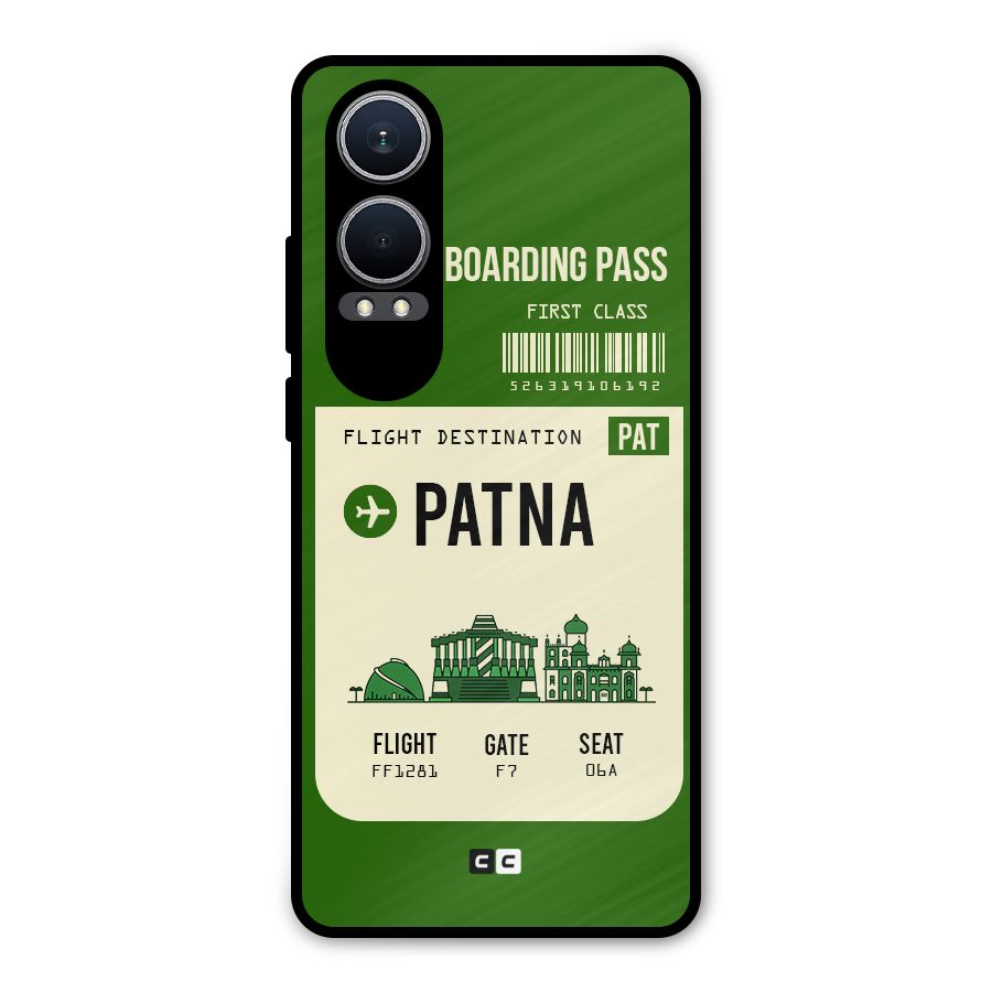 Patna Boarding Pass Metal Back Case for OnePlus Nord CE4 Lite