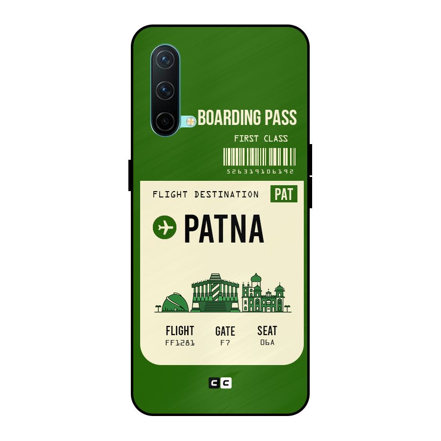 Patna Boarding Pass Metal Back Case for OnePlus Nord CE 5G