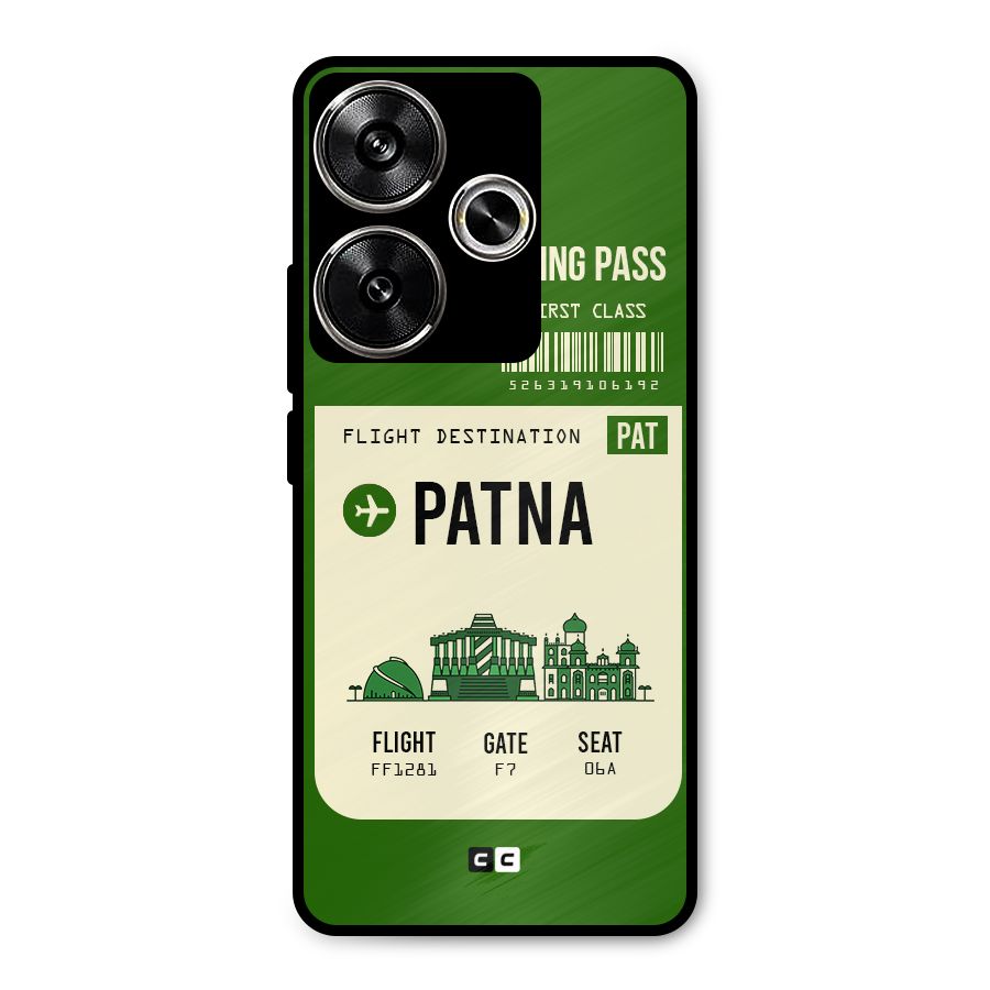 Patna Boarding Pass Metal Back Case for Poco F6