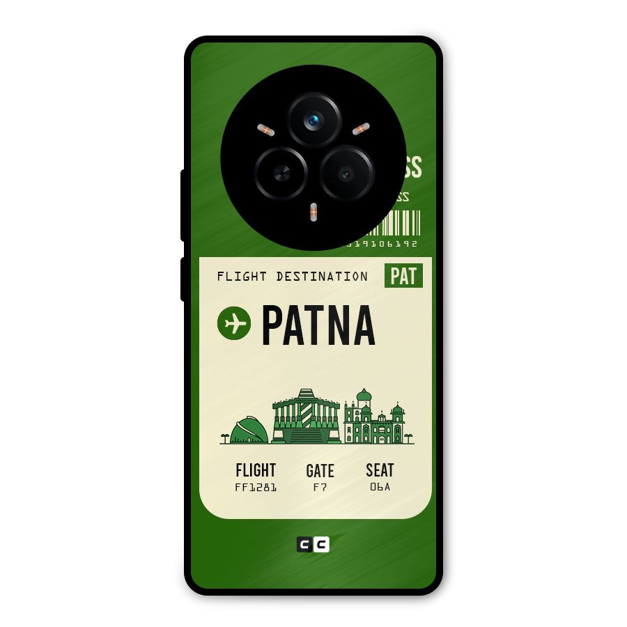 Patna Boarding Pass Metal Back Case for Realme 14 Pro Plus