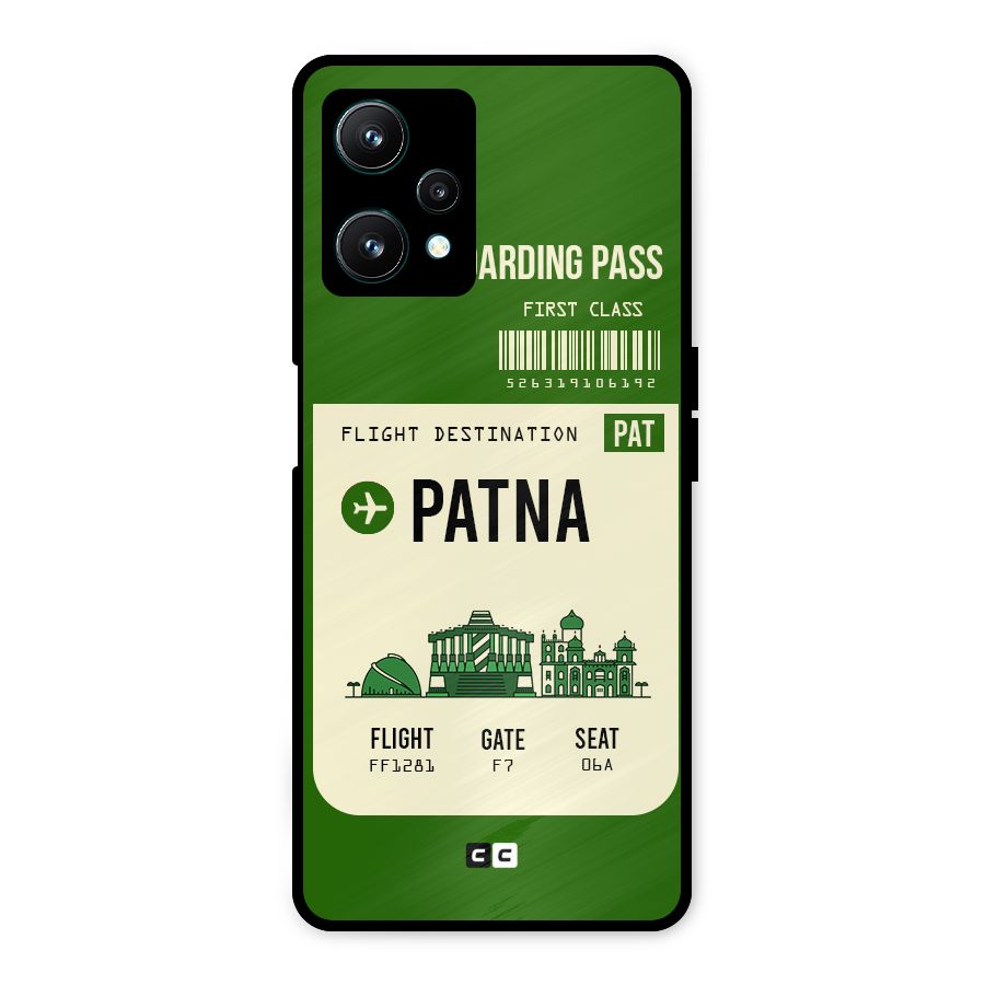 Patna Boarding Pass Metal Back Case for Realme 9 Pro 5G