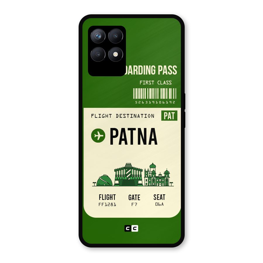 Patna Boarding Pass Metal Back Case for Realme Narzo 50