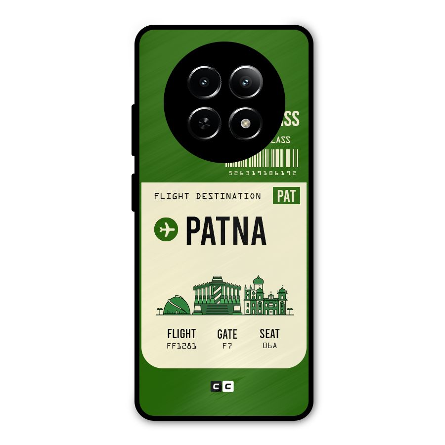 Patna Boarding Pass Metal Back Case for Realme Narzo 70x 5G