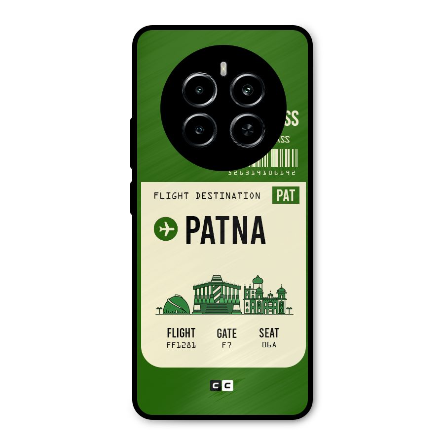 Patna Boarding Pass Metal Back Case for Realme P1