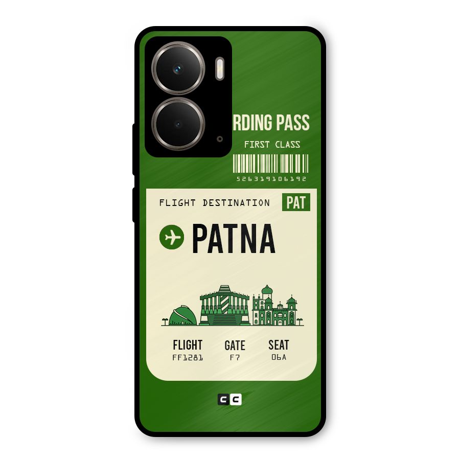 Patna Boarding Pass Metal Back Case for Realme P3