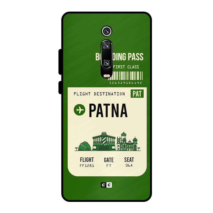 Patna Boarding Pass Metal Back Case for Redmi K20 Pro