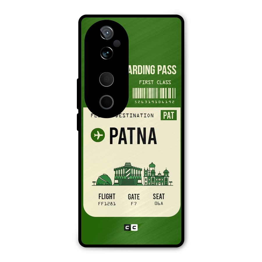 Patna Boarding Pass Metal Back Case for Vivo T3 Ultra