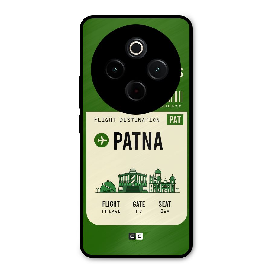 Patna Boarding Pass Metal Back Case for Vivo T4