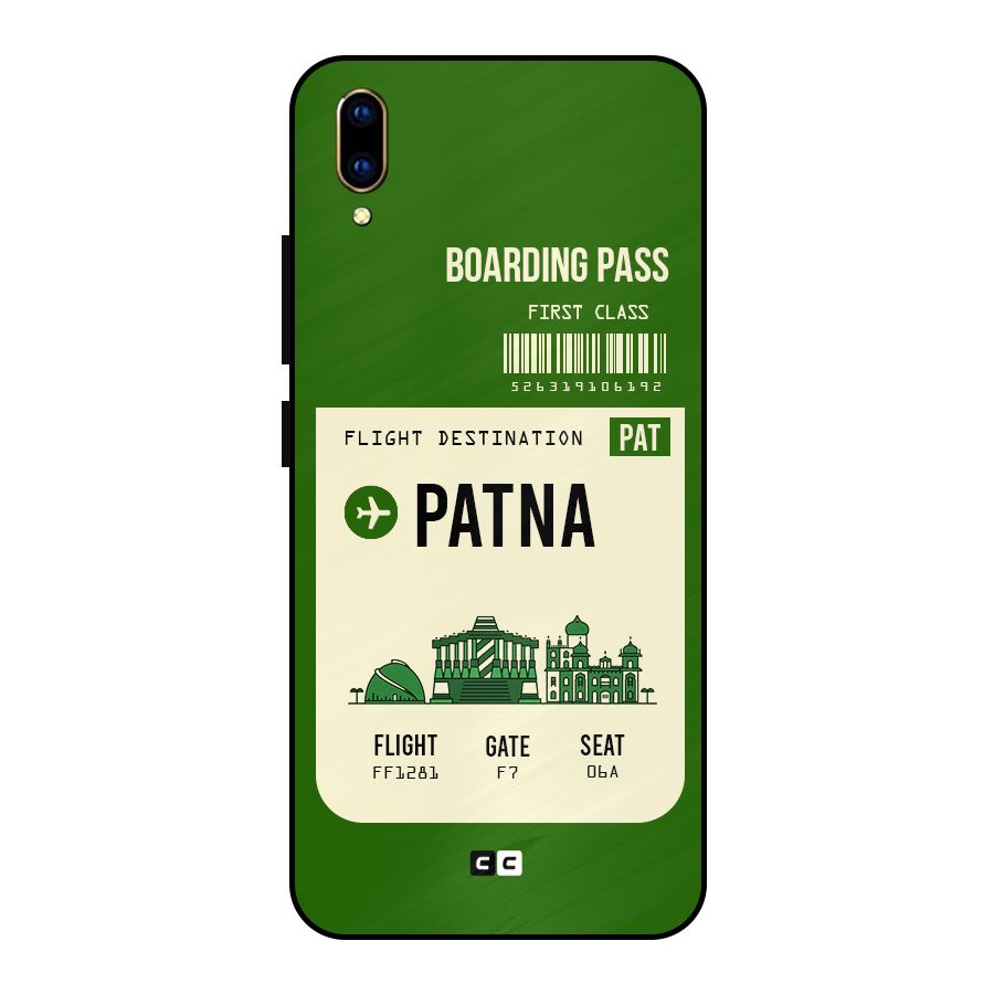 Patna Boarding Pass Metal Back Case for Vivo V11 Pro