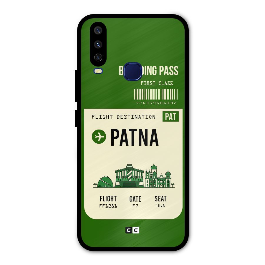 Patna Boarding Pass Metal Back Case for Vivo V17