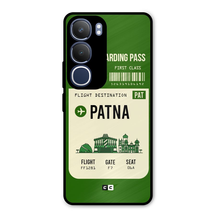 Patna Boarding Pass Metal Back Case for Vivo Y29