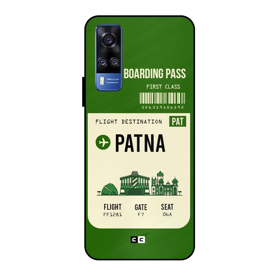Patna Boarding Pass Metal Back Case for Vivo Y51