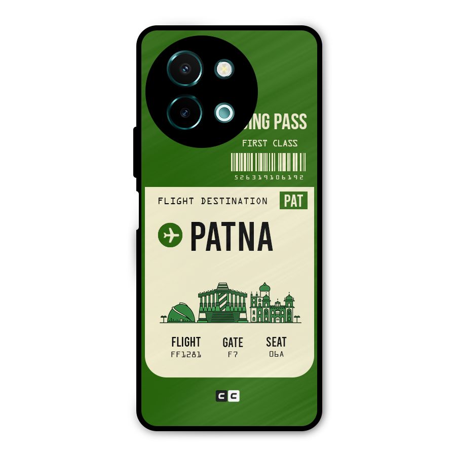 Patna Boarding Pass Metal Back Case for Vivo Y58