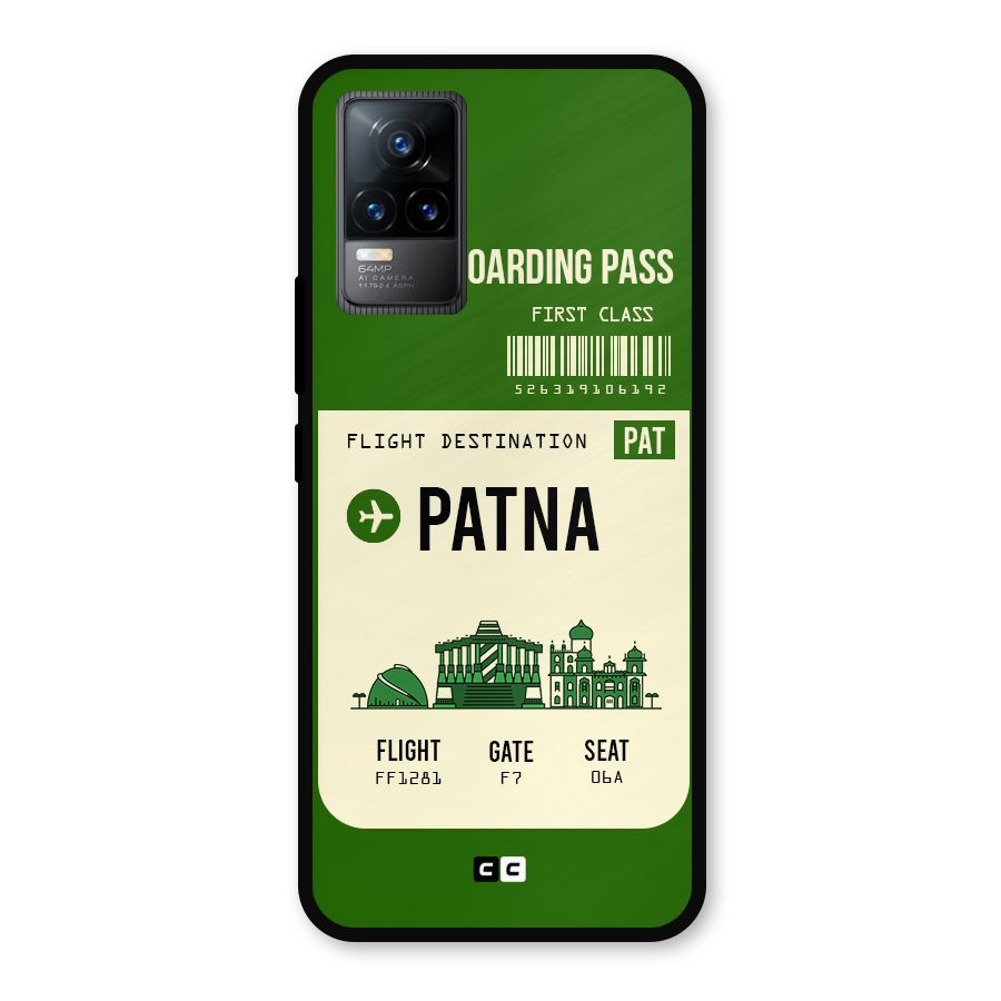 Patna Boarding Pass Metal Back Case for Vivo Y73