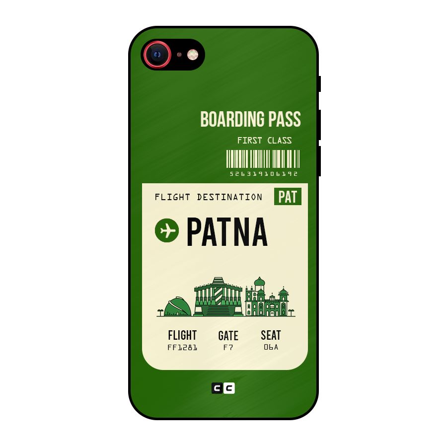 Patna Boarding Pass Metal Back Case for iPhone 7