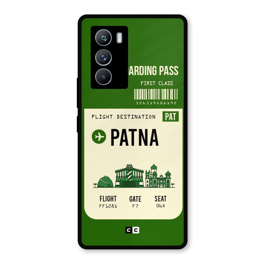 Patna Boarding Pass Metal Back Case for iQOO 9 SE