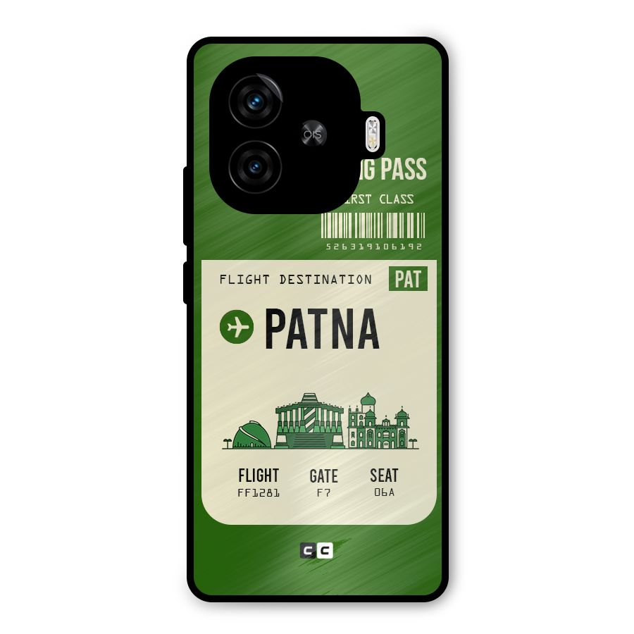 Patna Boarding Pass Metal Back Case for iQOO Neo 10R
