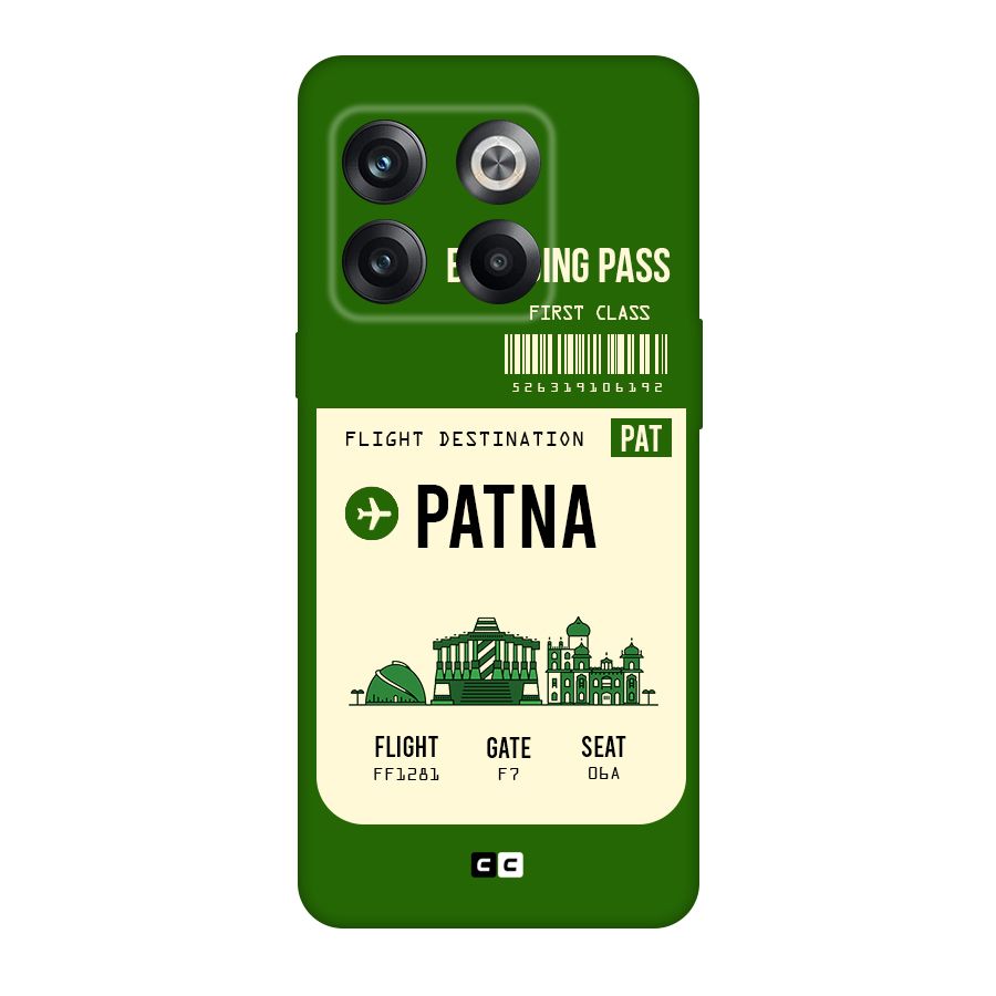 Patna Boarding Pass Original Polycarbonate Back Case for OnePlus 10T