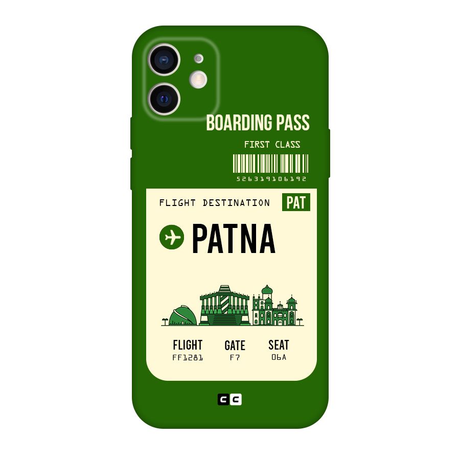 Patna Boarding Pass Original Polycarbonate Back Case for iPhone 12