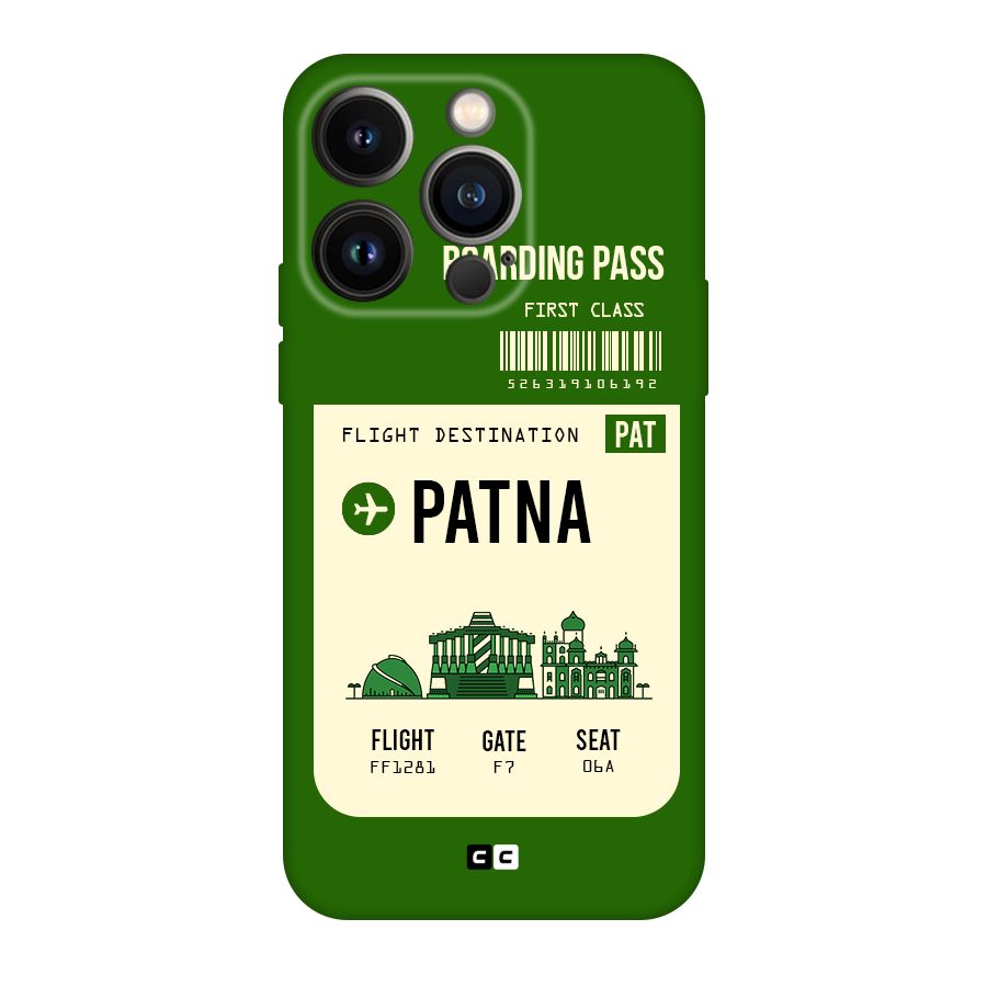 Patna Boarding Pass Original Polycarbonate Back Case for iPhone 14 Pro