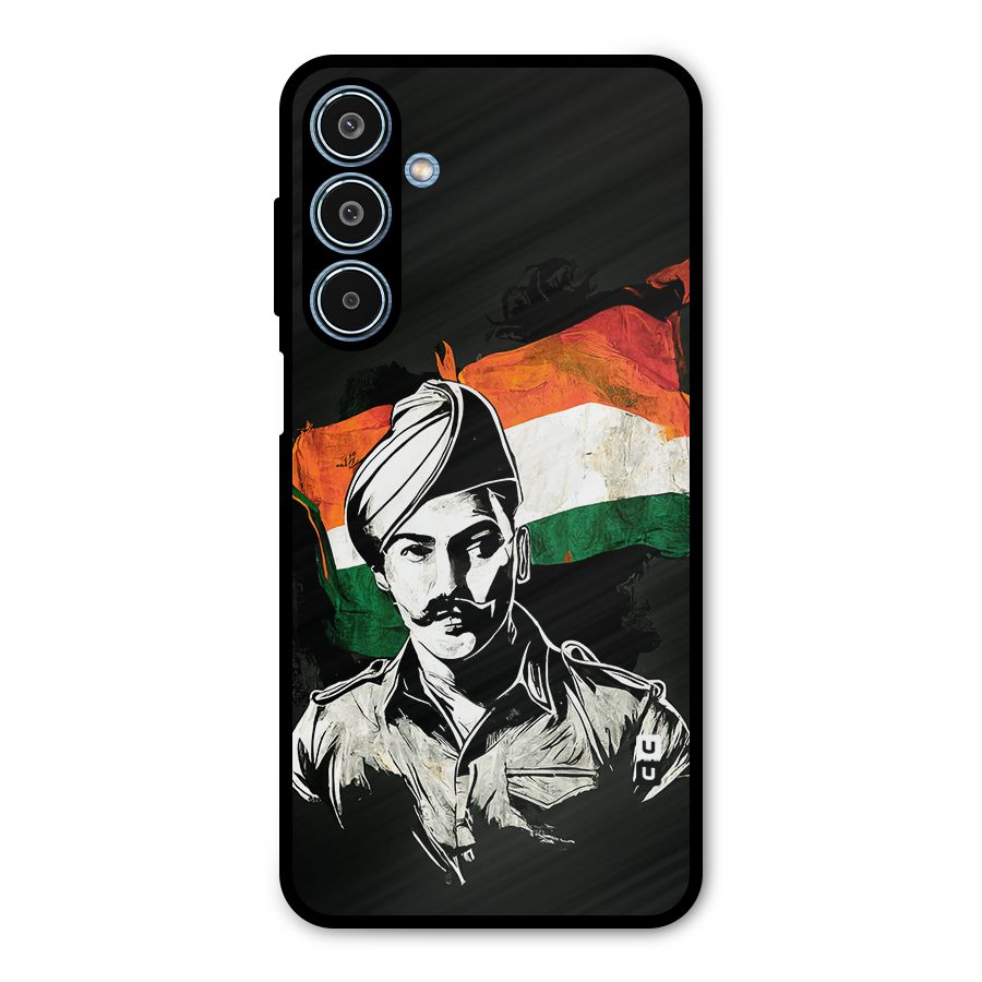 Patriotic Indian Metal Back Case for Galaxy M35