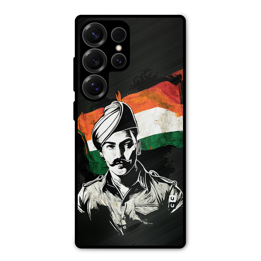 Patriotic Indian Metal Back Case for Galaxy S25 Ultra