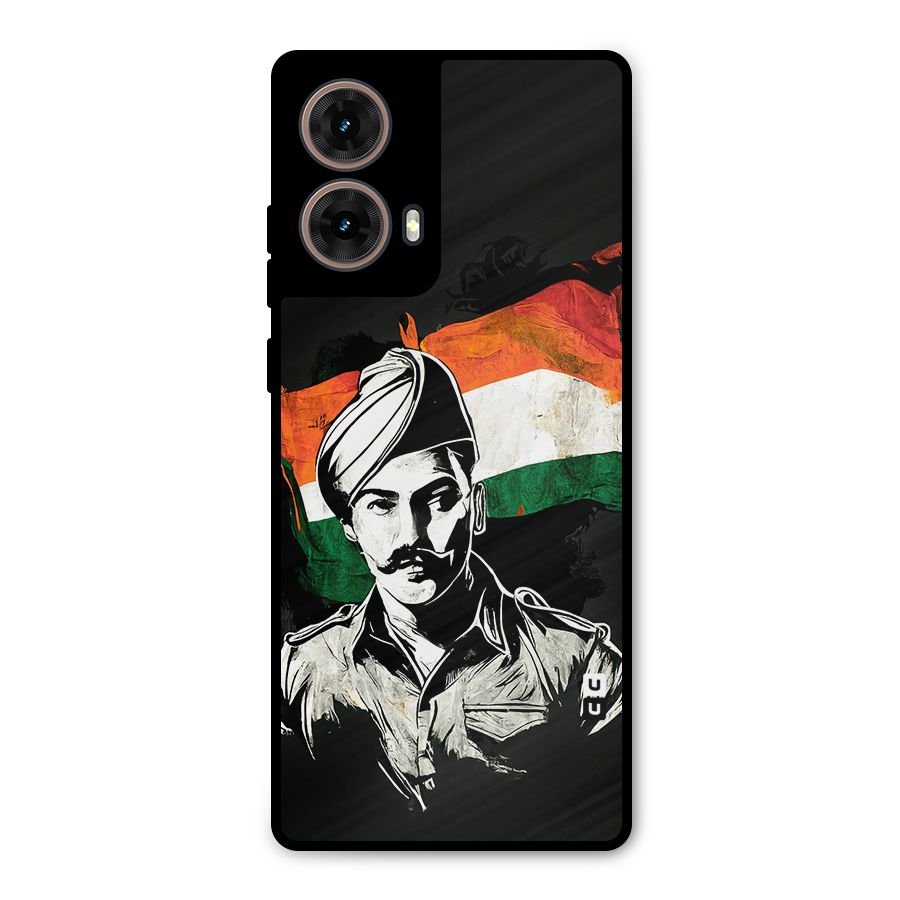 Patriotic Indian Metal Back Case for Moto G85