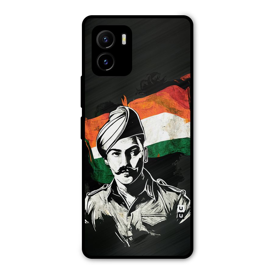 Patriotic Indian Metal Back Case for Vivo Y15s