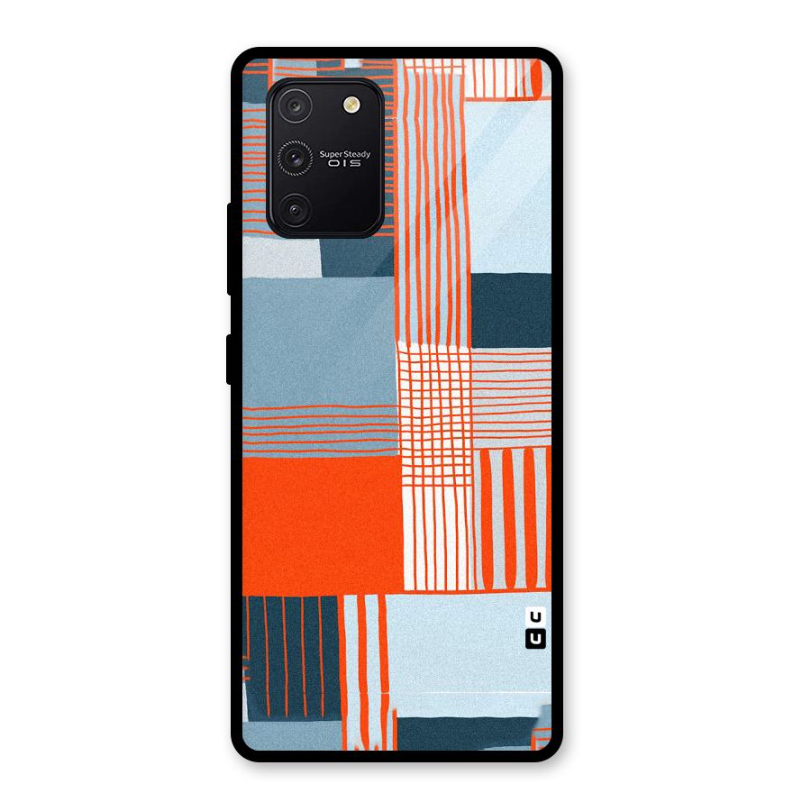 Pattern In Lines Glass Back Case for Galaxy S10 Lite