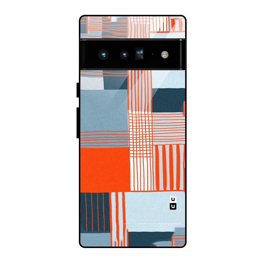 Pattern In Lines Glass Back Case for Google Pixel 6 Pro