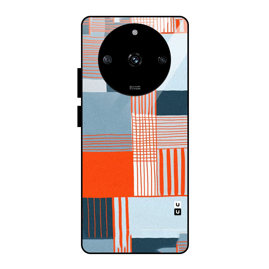 Pattern In Lines Glass Back Case for Realme Narzo 60 5G