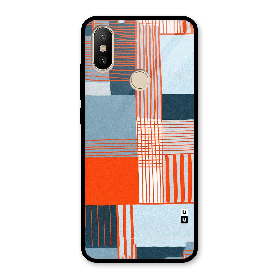 Pattern In Lines Glass Back Case for Redmi A2