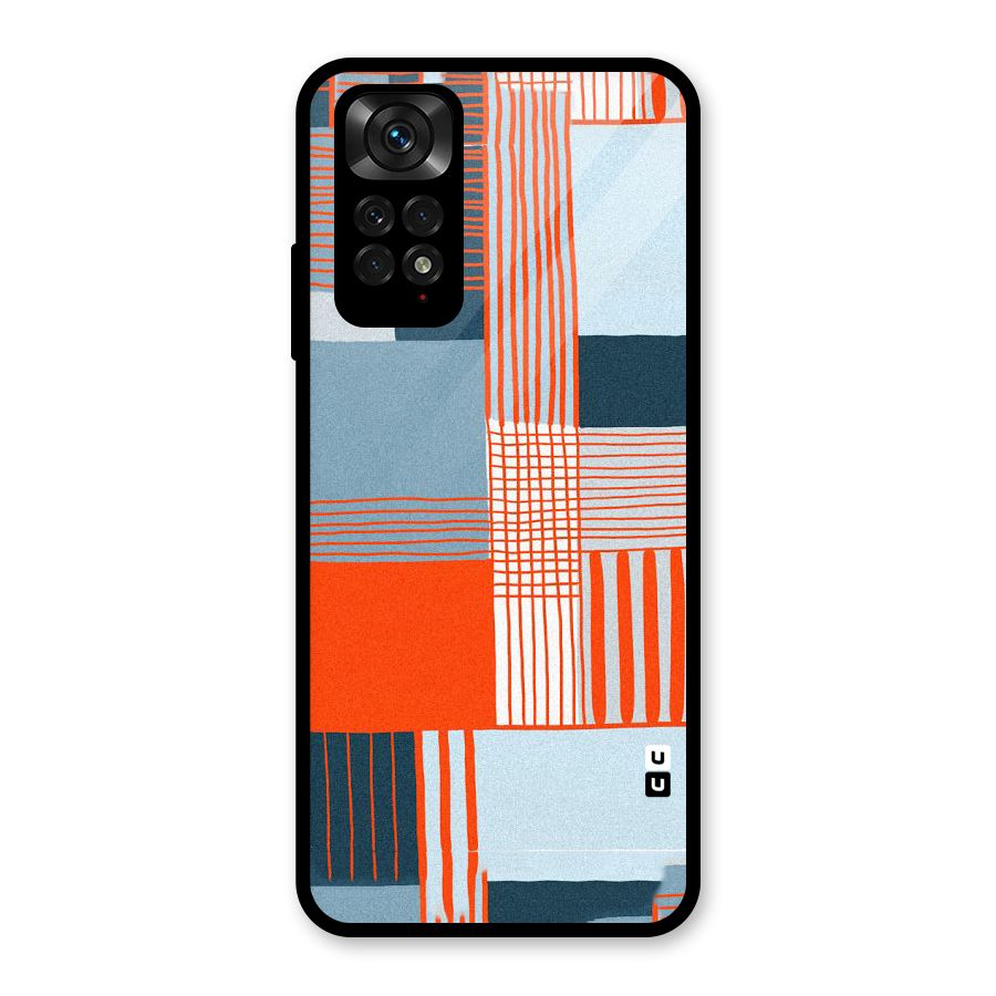 Pattern In Lines Glass Back Case for Redmi Note 11S