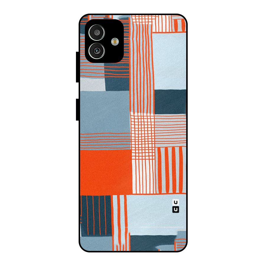 Pattern In Lines Metal Back Case for Galaxy M13 5G