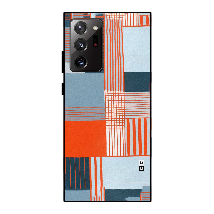 Pattern In Lines Metal Back Case for Galaxy Note 20 Ultra