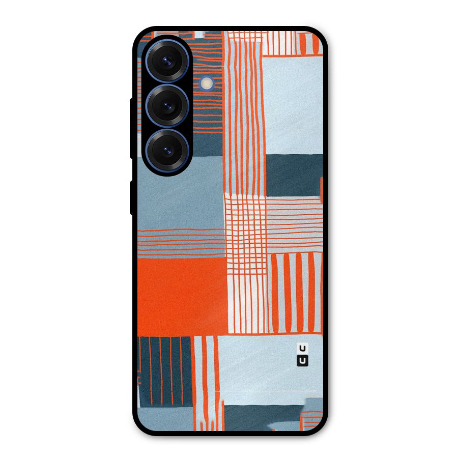 Pattern In Lines Metal Back Case for Galaxy S25