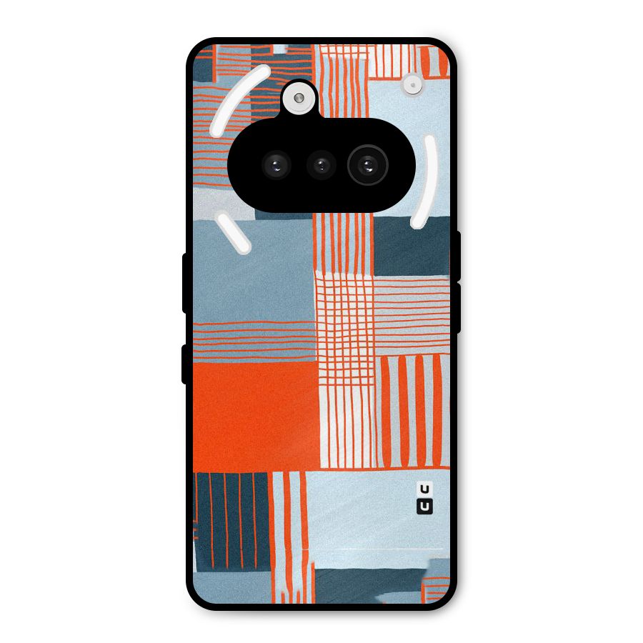 Pattern In Lines Metal Back Case for Nothing Phone 3a