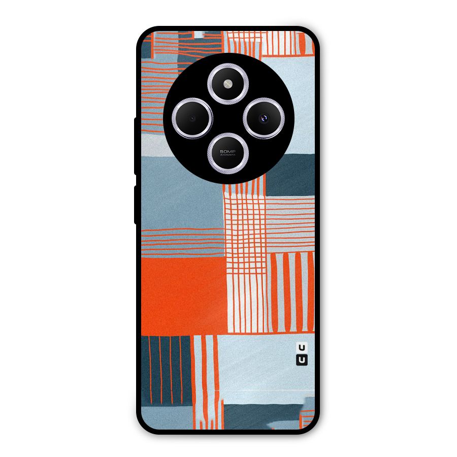Pattern In Lines Metal Back Case for Poco M7