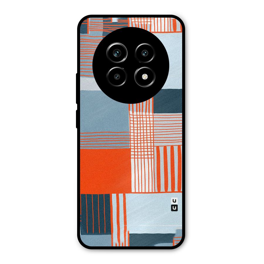 Pattern In Lines Metal Back Case for Realme 14 Pro Lite